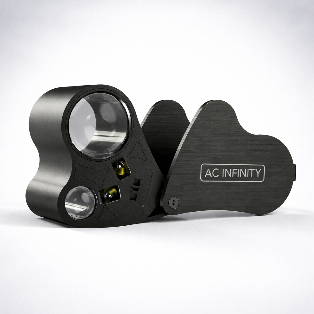 AC Infinity Suurennuslasi LED-valolla 30x - 60x – taskumikroskooppi