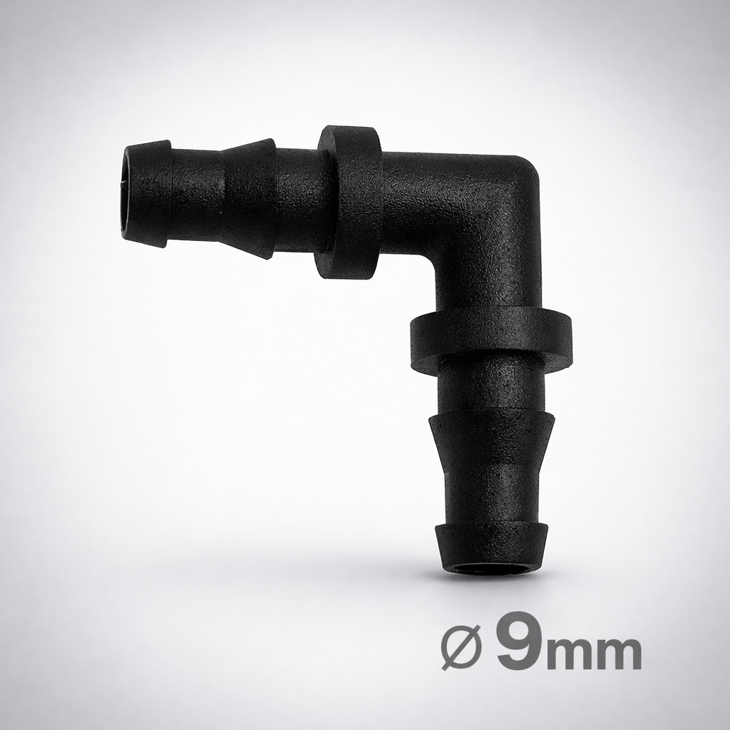 AutoPot 9 mm Kulmaliitin – vesiletkun liitin