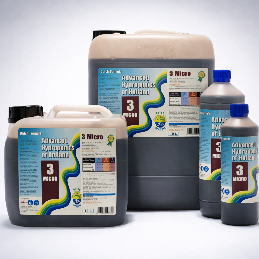 Advanced Hydroponics Dutch Formula Micro – 3-osainen lannoitesarja