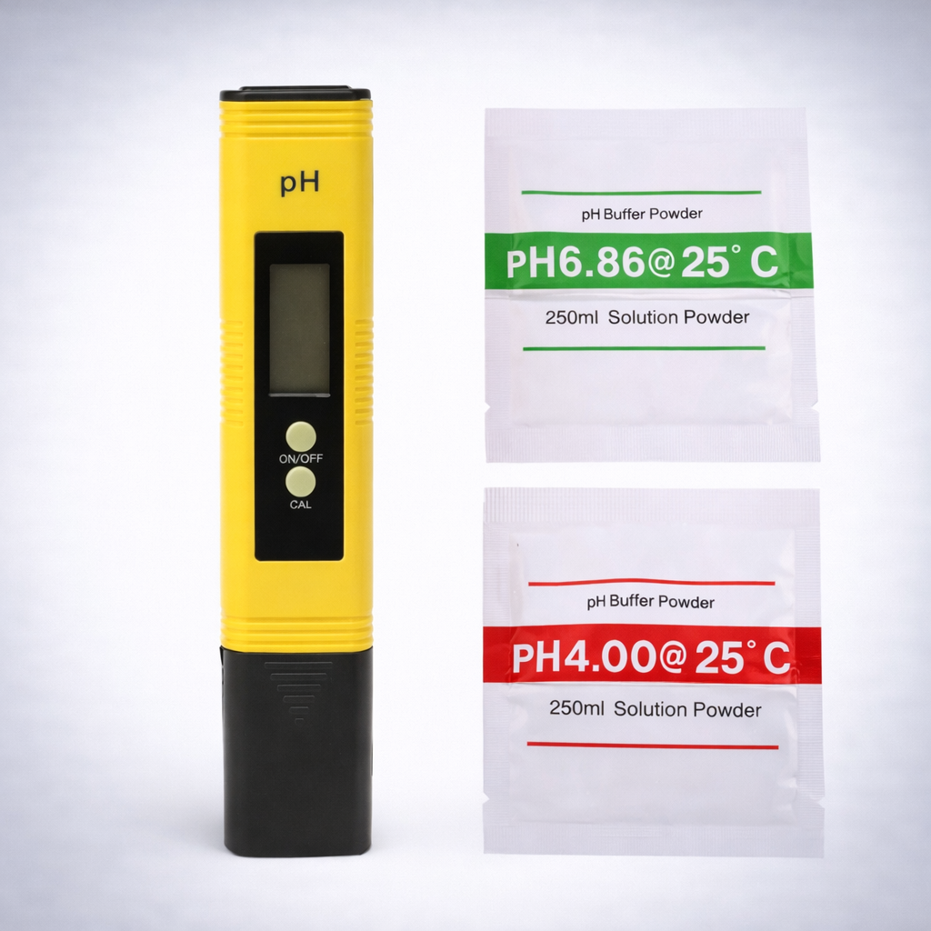 pH-mittari PH-02 – automaattikalibrointi