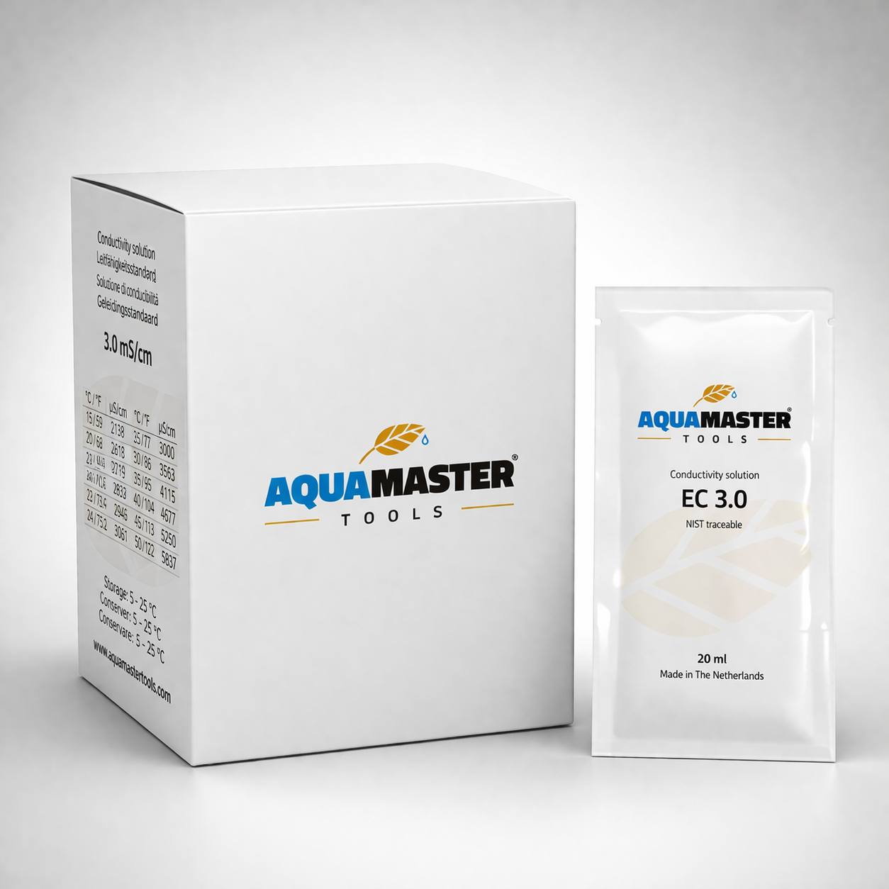Aquamaster EC 3.0 kalibrointineste 20 ml – EC-mittarin kalibrointiin